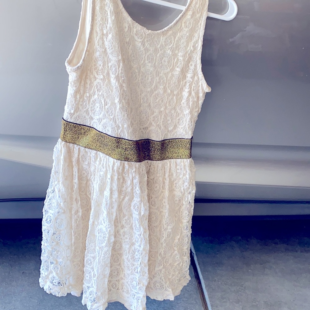 Cream lace dress